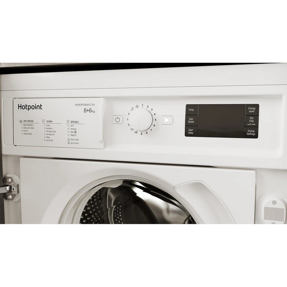 Hotpoint BIWDHG861485 8kg/6kg 1400 Spin Integrated Washer Dryer - White