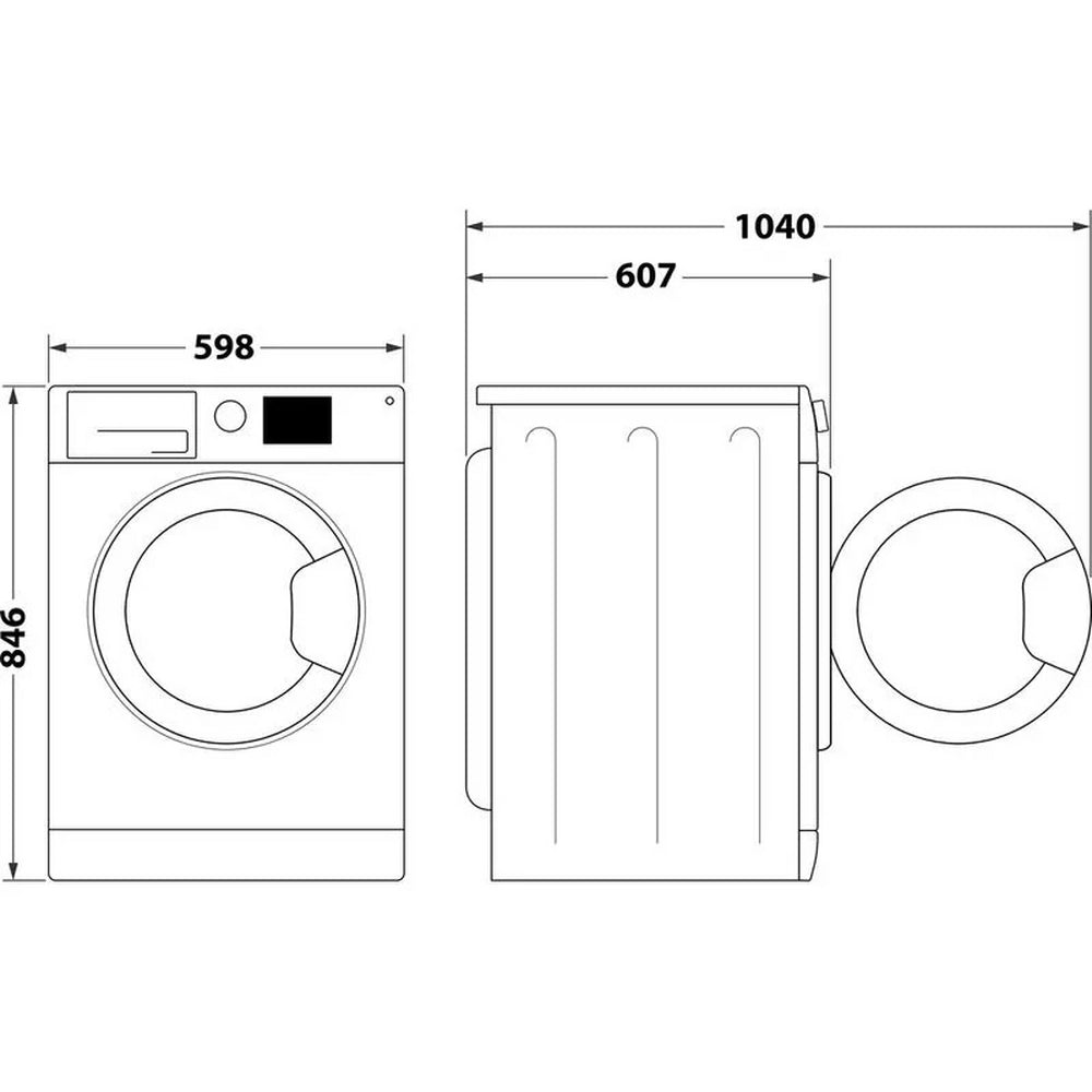 Hotpoint CHD93MWWSUK 9kg Heat Pump Tumble Dryer with Pet Hair Care - White