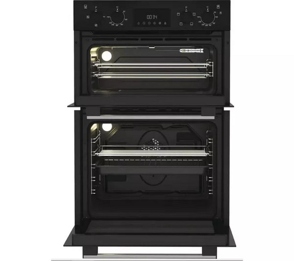 Hotpoint DIH10D B 59.4cm Built In Electric Fan Double Oven - Black