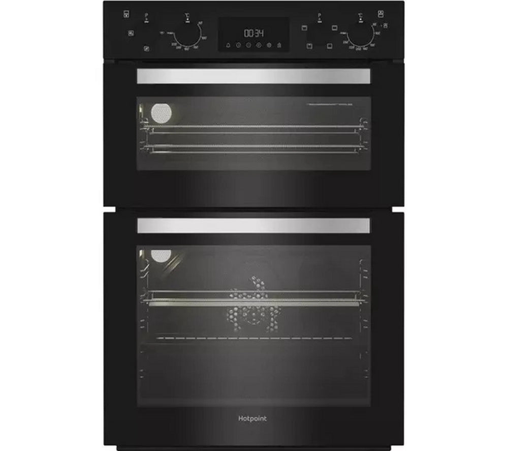 Hotpoint DIH10D B 59.4cm Built In Electric Fan Double Oven - Black