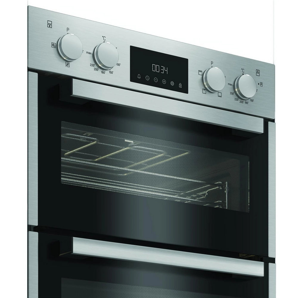 Hotpoint DIH10DIX 59.4cm Built In Electric Double Oven - Silver