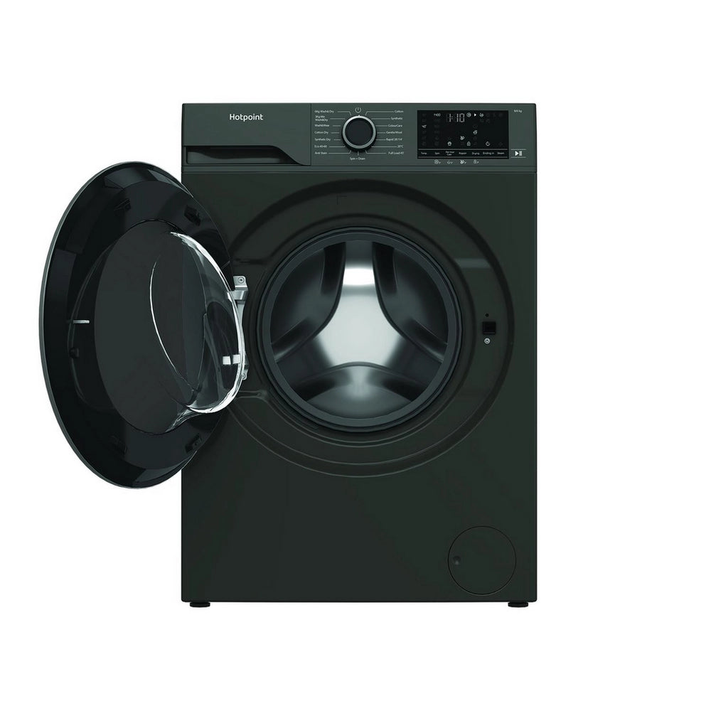 Hotpoint HBD8680GANTISTAINUK 8kg 1400 Spin Washer Dryer - Graphite