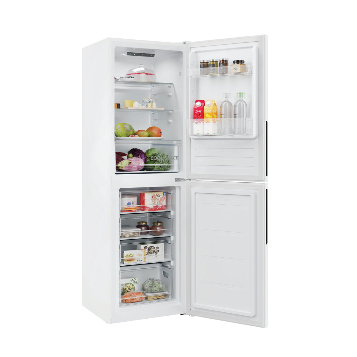 Hoover HVT3CLECKIHW 54.5cm 50/50 Low Frost Fridge Freezer - White