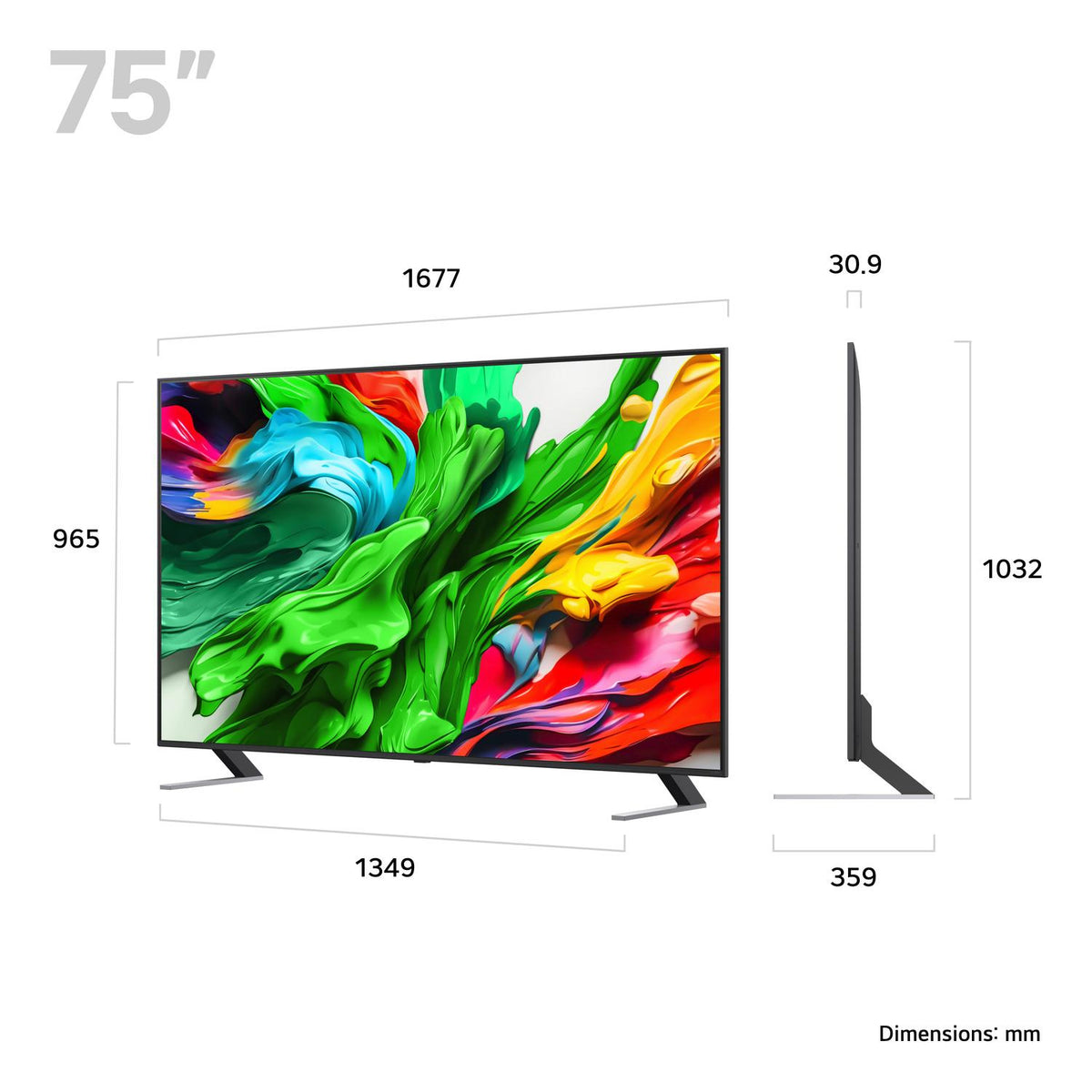 LG 75QNED85A6C.AEK 75" 4K QNED evo Smart TV