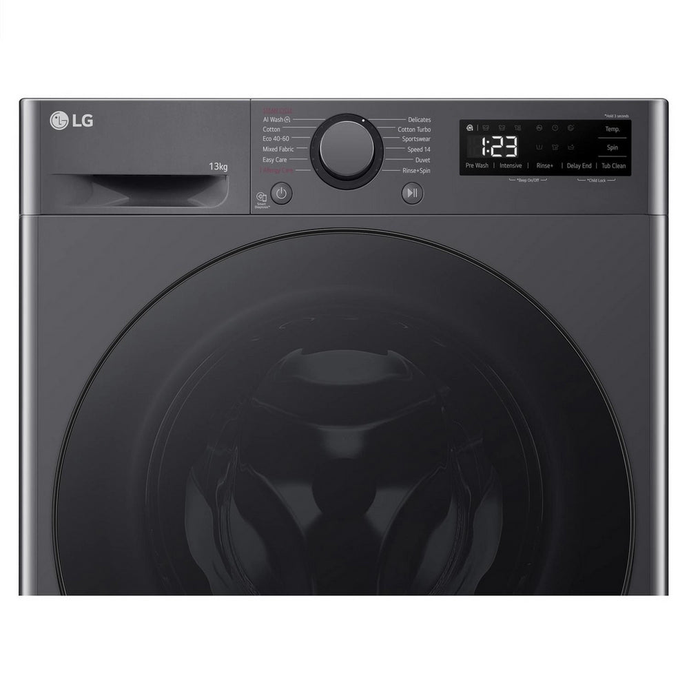 LG F4Y513GBLN1 13kg 1400 Spin Washing Machine - Slate Grey
