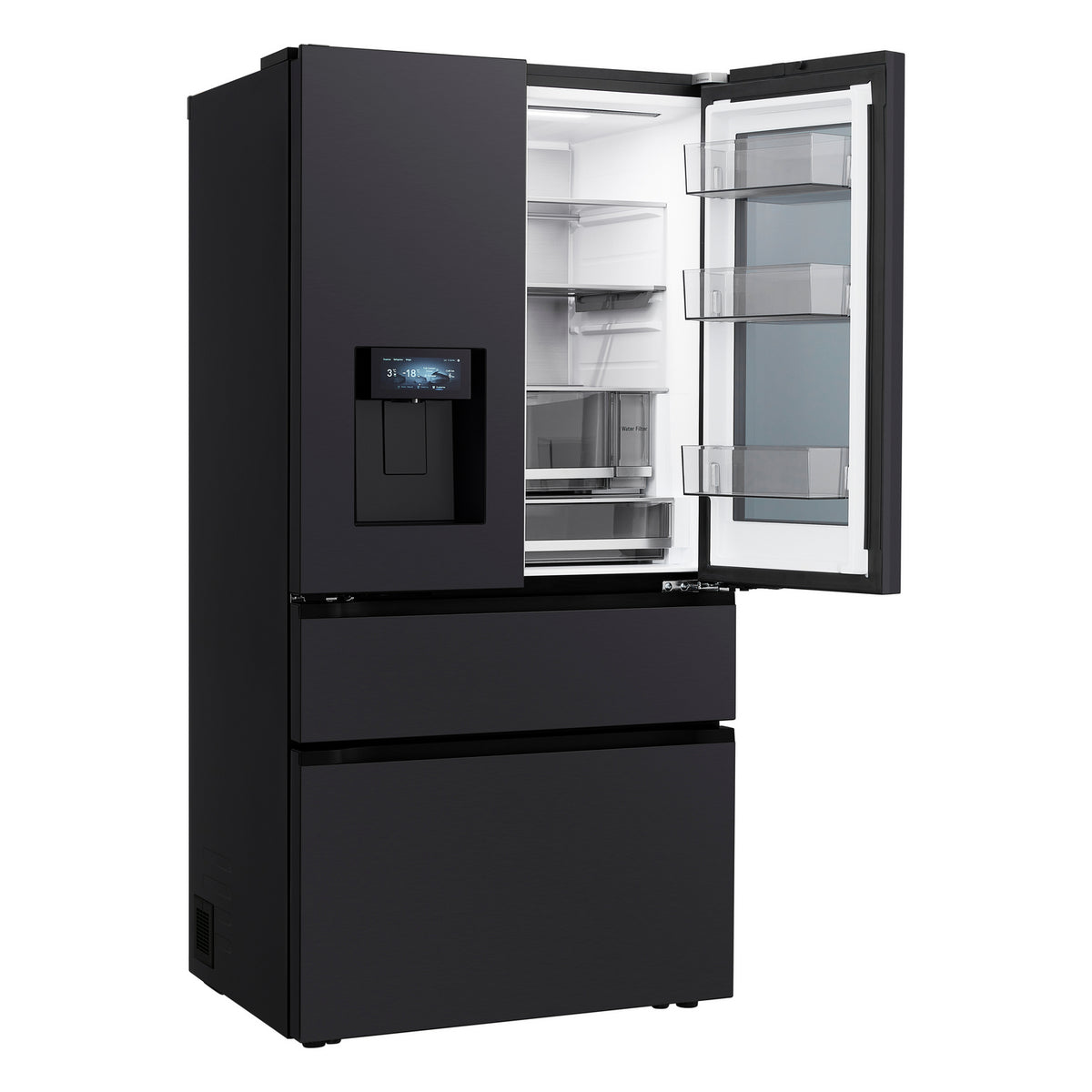 LG GMGW50DEEV Total No Frost Multi/French door American Fridge Freezer - Black