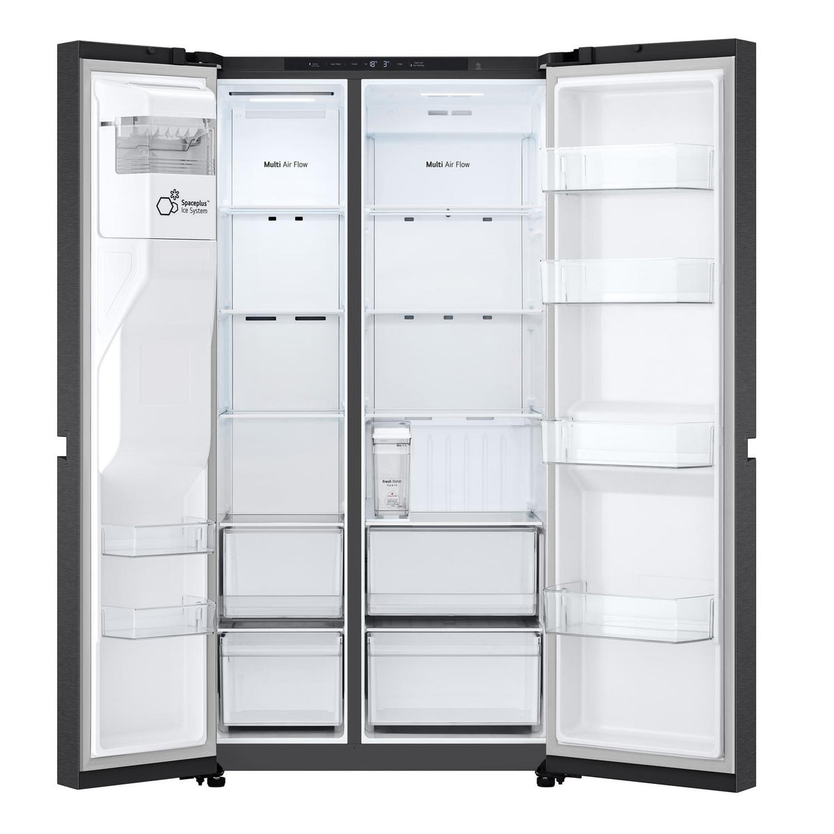 LG GSLC40EPPE 91.3cm 50/50 Total No Frost American Fridge Freezer - Matte Black