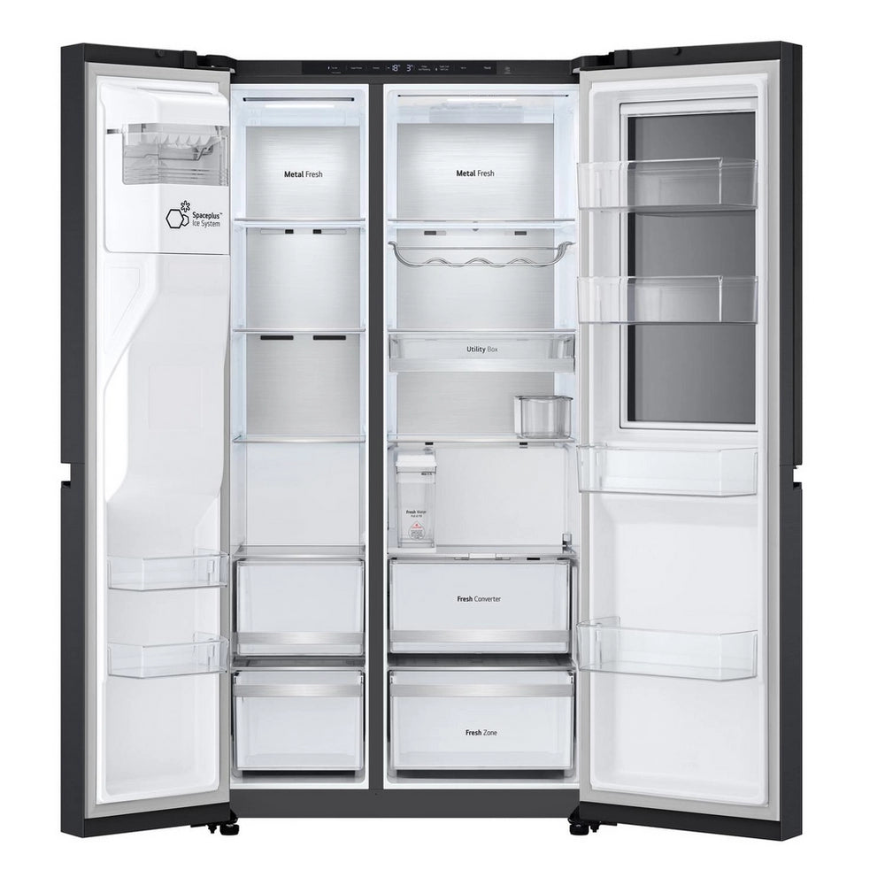 LG GSXE91EVAD 91.3cm Frost Free American Fridge Freezer - Essence Black Steel
