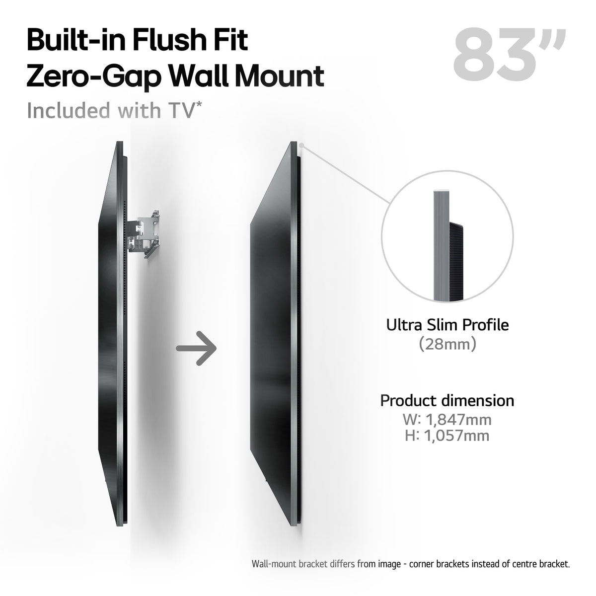 LG OLED83G54LW.AEK 83" 4K OLED Smart TV