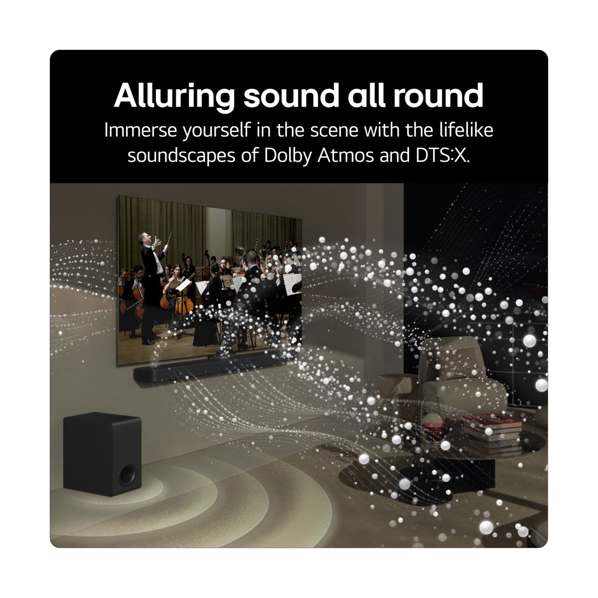 LG US90TY Wireless5.1.3ch Soundbar & Subwoofer - Black