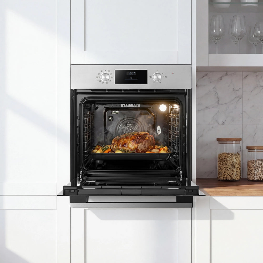 Midea Xpress Fry MBO65M90D2-SS Multifunction Built In Single Oven - Stainless Steel
