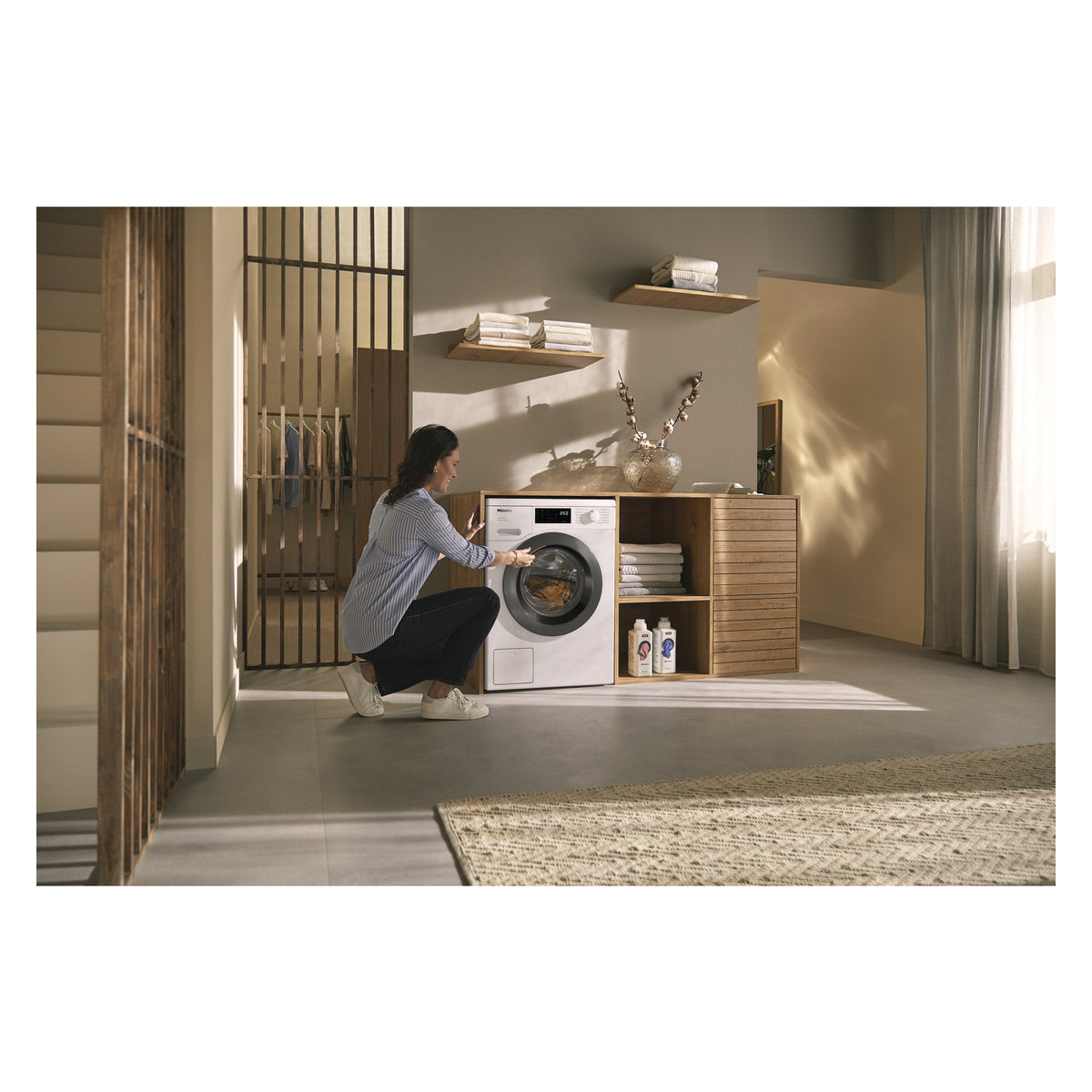 Miele WEB365 WCS 8kg 1400 Spin Washing Machine - Lotus White