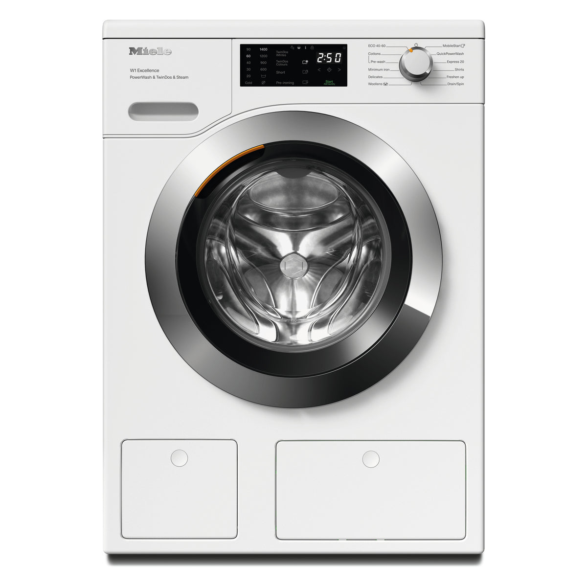 Miele WEG885 WCS 9kg 1400 Spin Washing Machine - Lotus White