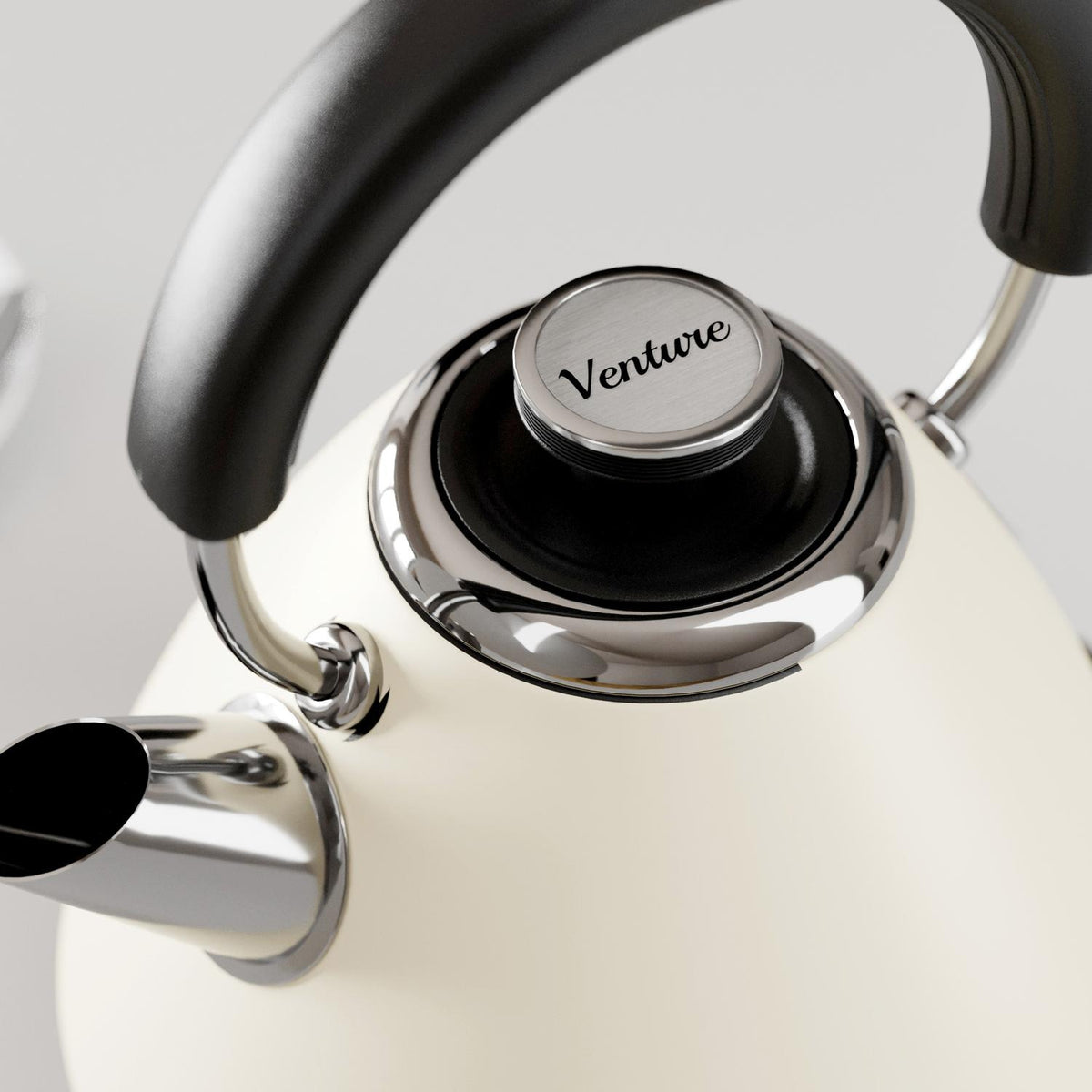 Morphy Richards 100132 1.5 Litres Venture Pyramid Rapid Boil Kettle - Cream