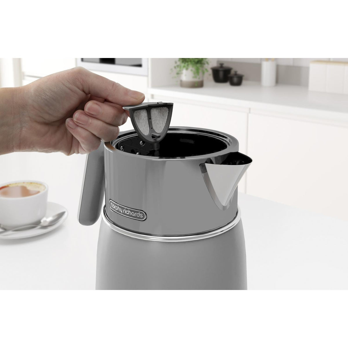 Morphy Richards 100705 1.5 Litres Signature Matt Jug Kettle - Grey