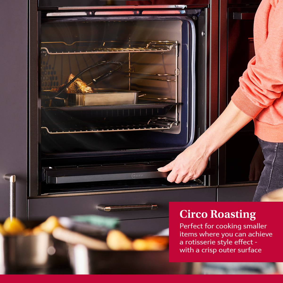 Neff B3ACE4AN3B Slide & Hide 59.4cm Built In Electric Single Oven - Stainless Steel