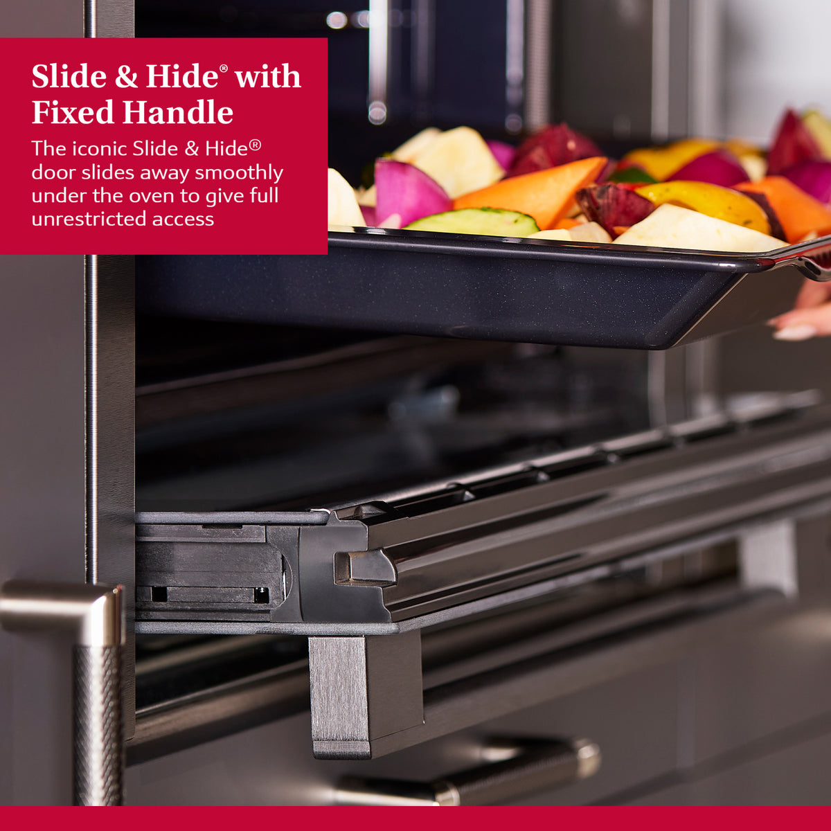 Neff B6ACH7AG7B Slide & Hide 59.4cm Built In Electric Single Oven - Graphite Grey