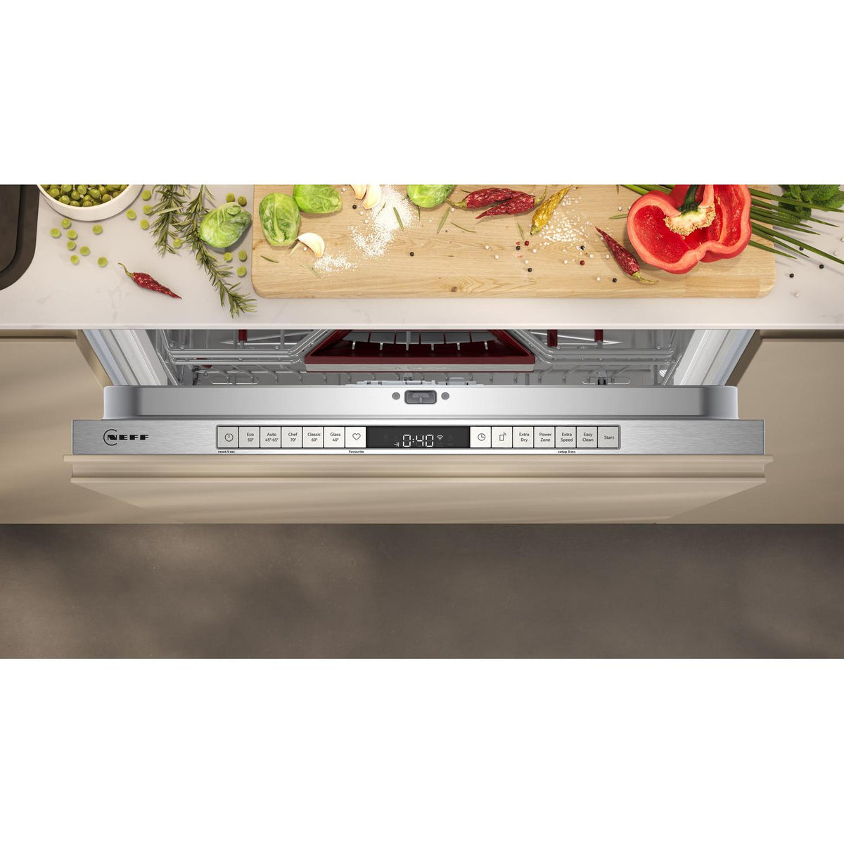 Neff S195HCX02G Built in Dishwasher - 14 Place Settings