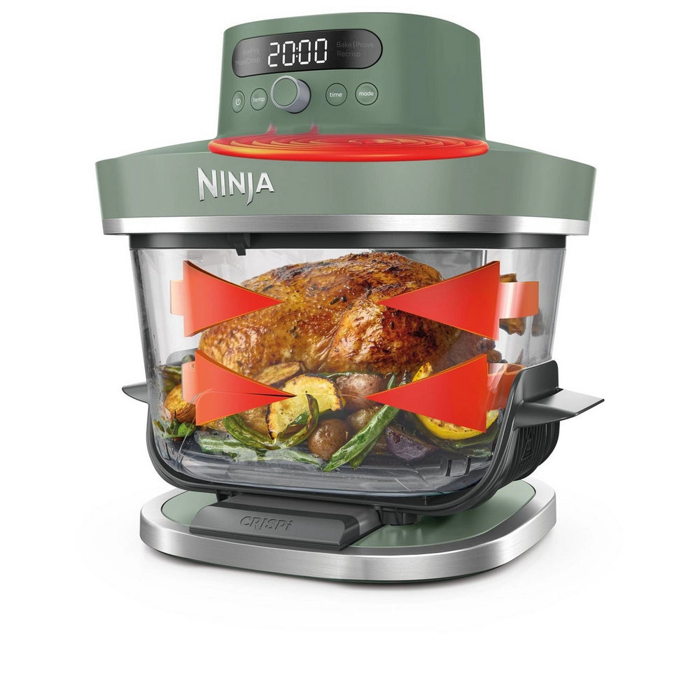 Ninja AS090UKGN CRISPi PRO 5-in-1 Glass Air Fryer - Green