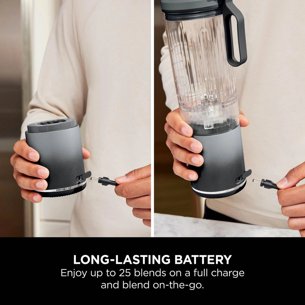 Ninja BC251UKGY Compact Portable Rechargeable Blender - Grey