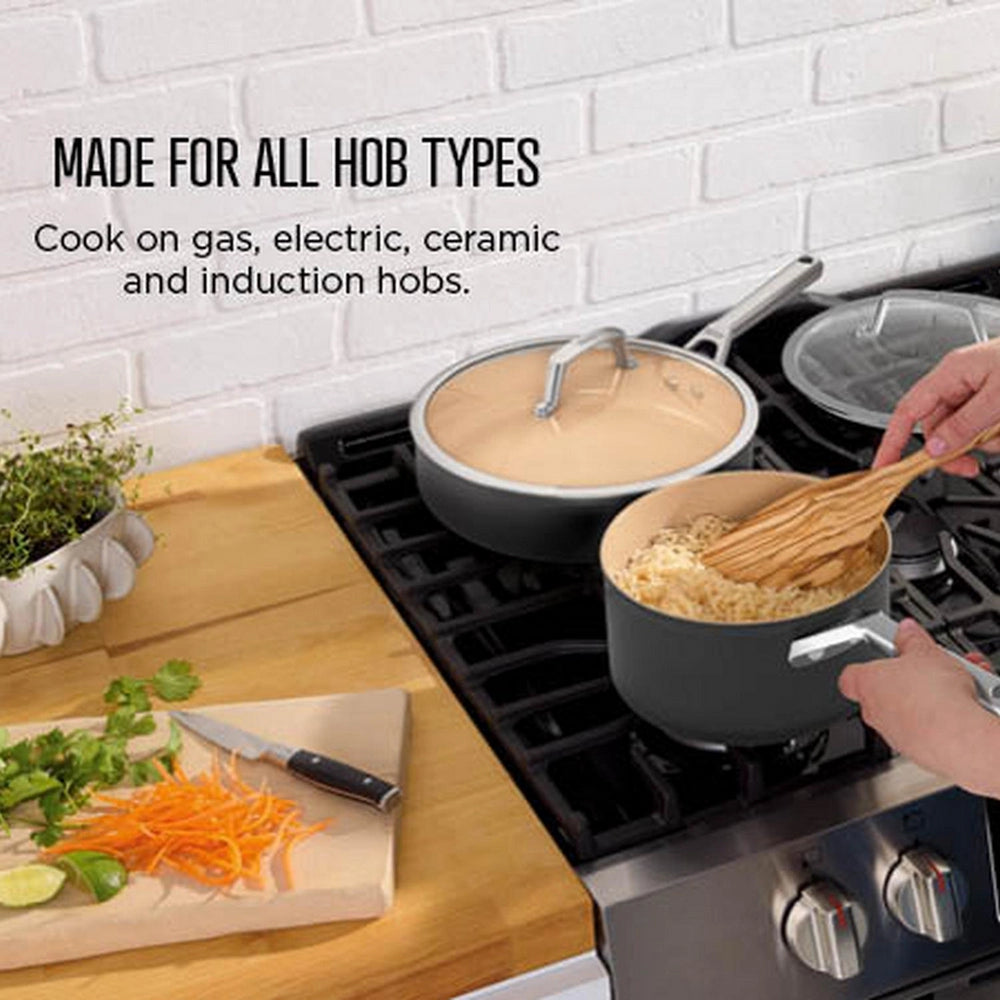 Ninja CW90928UK ExtendedLife Ceramic 28cm Wok - Apricot