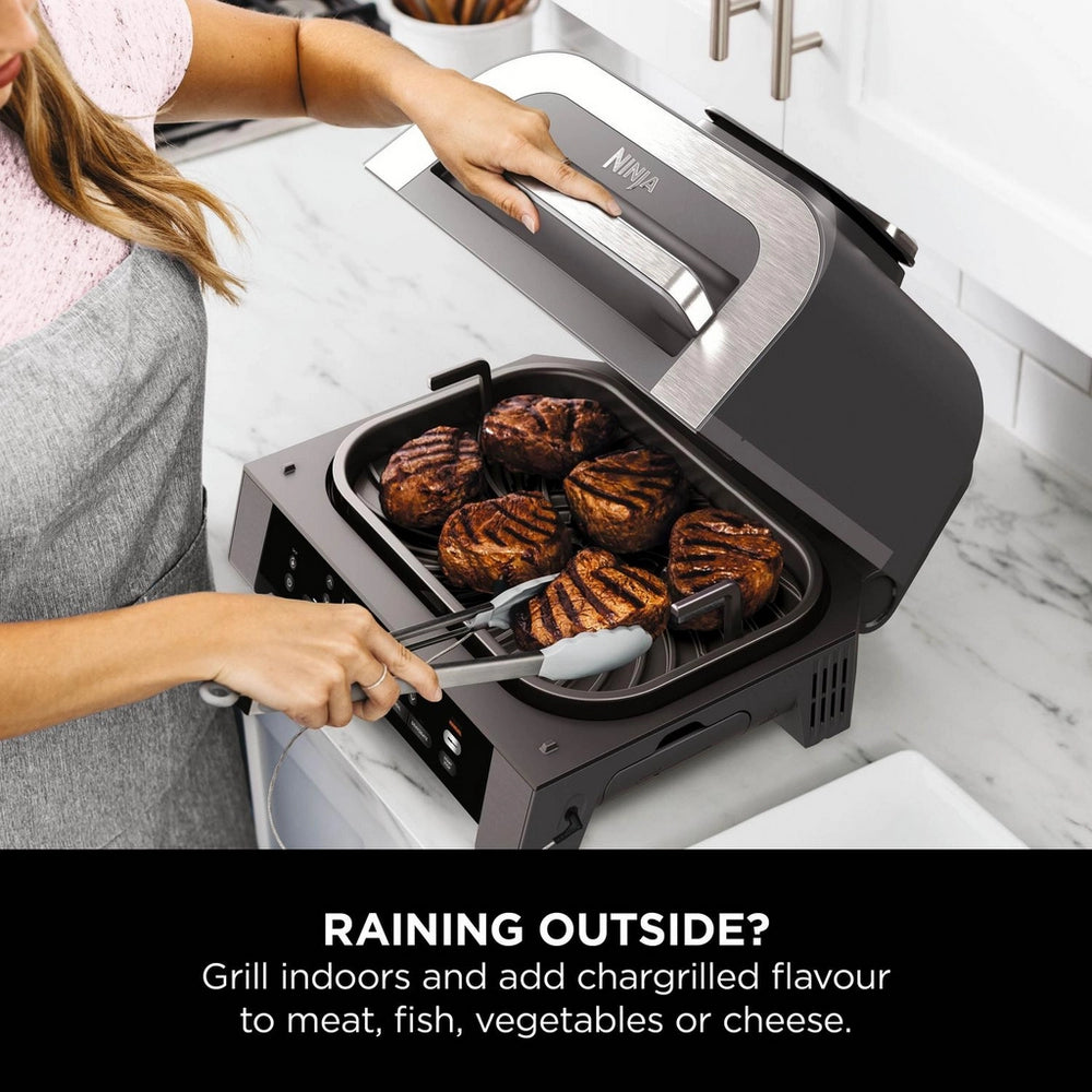 Ninja DG551UK Electric Air-Grill & Fryer - Black/Stainless Steel