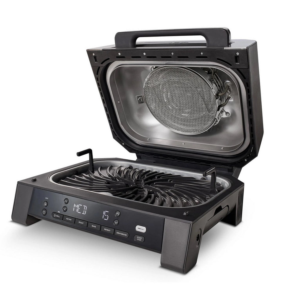 Ninja DG551UK Electric Air-Grill & Fryer - Black/Stainless Steel