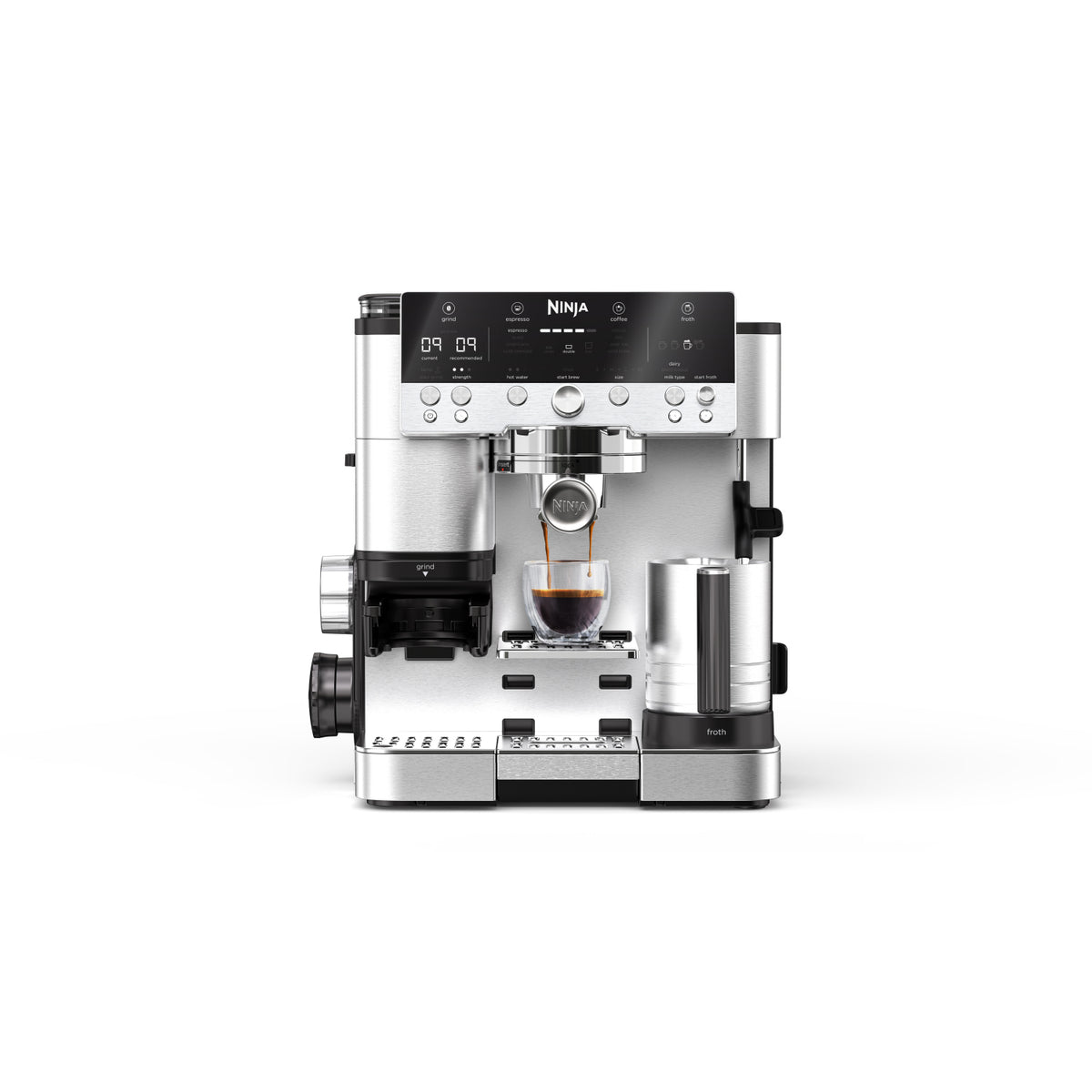 Ninja ES601UK Luxe Café Premier Series Espresso Machine - Black/Stainless Steel