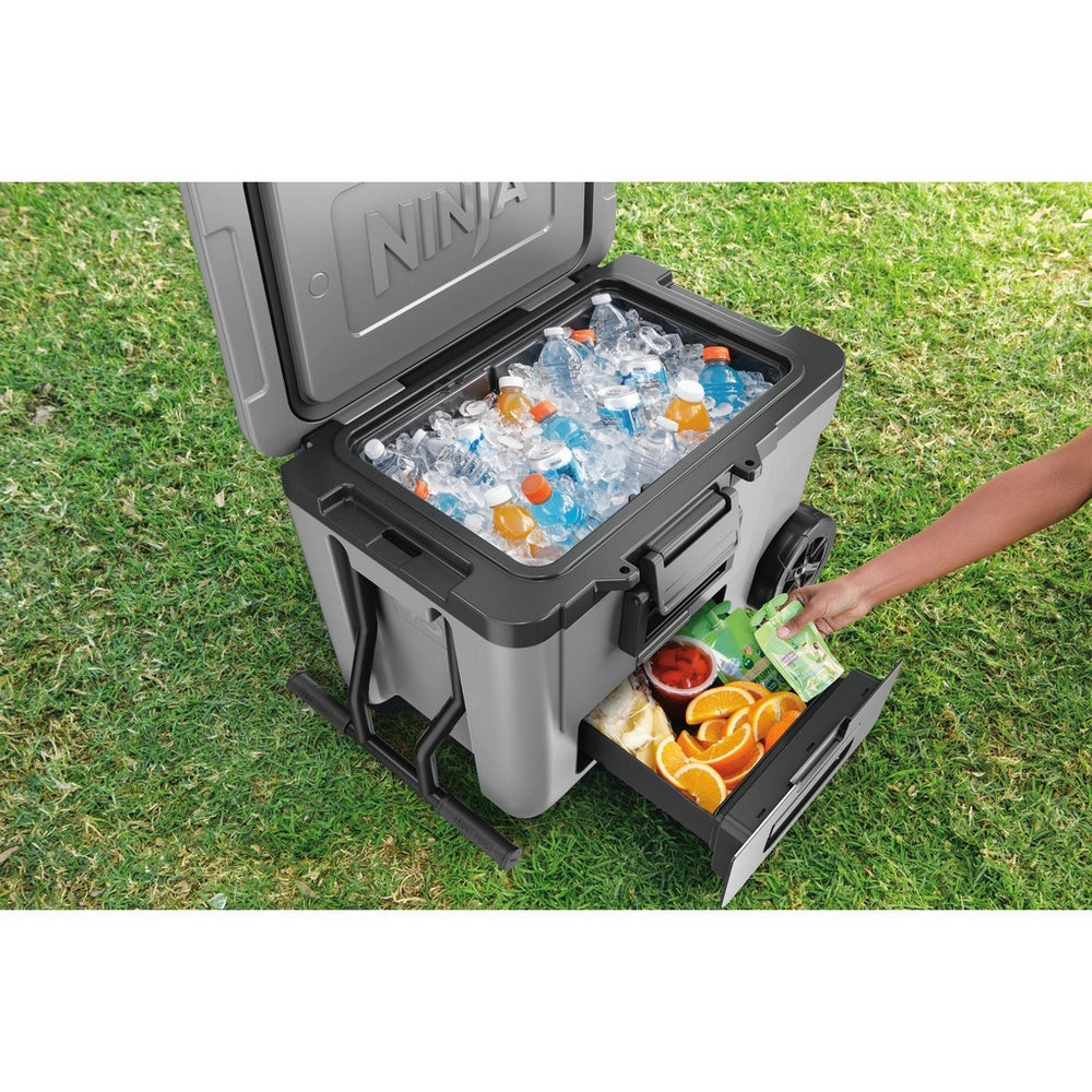 Ninja FB245UKGY Ninja FrostVault 45QT/42L Wheeled Cooler with Dry Zone - Slate Grey