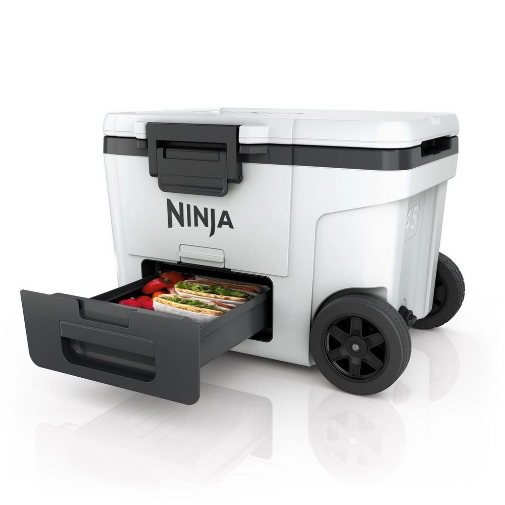Ninja FB245UKWH Ninja FrostVault 45QT/42L Wheeled Cooler with Dry Zone - Cloud White
