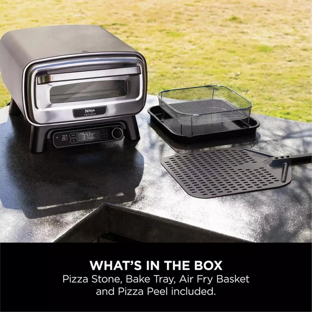 Ninja MO203UK Artisan Outdoor Pizza & Air Fry Oven with Cover - Grey