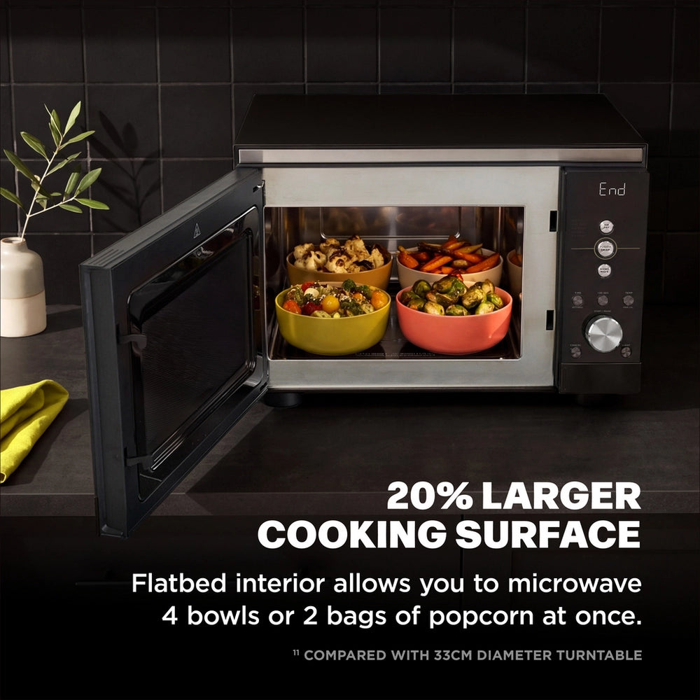 Ninja MW101UKBK1 CRISPi Microwave, Air Fryer & Oven with FusionCrisp Technology - Black