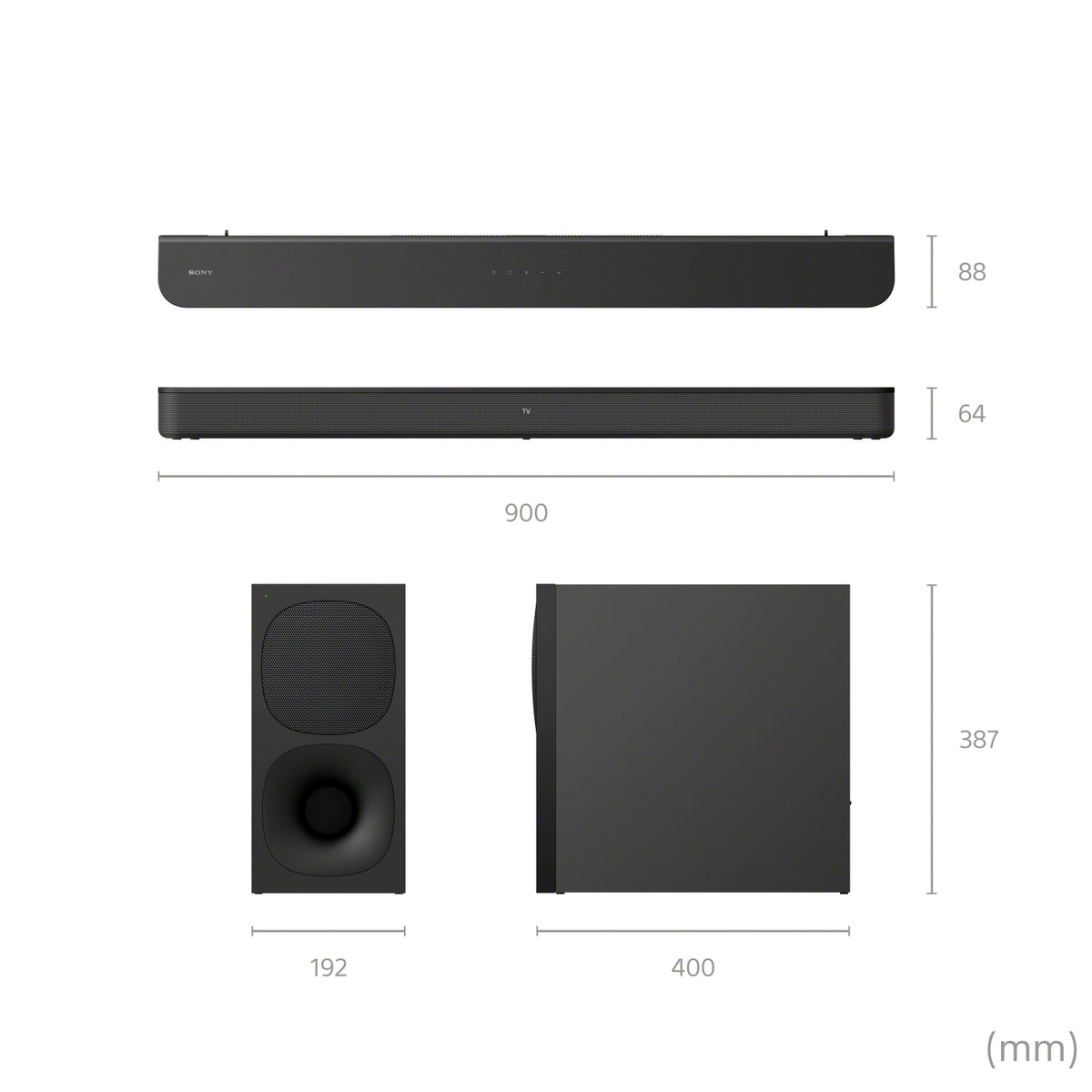 Sony HT-S400 2.1ch Soundbar with Subwoofer