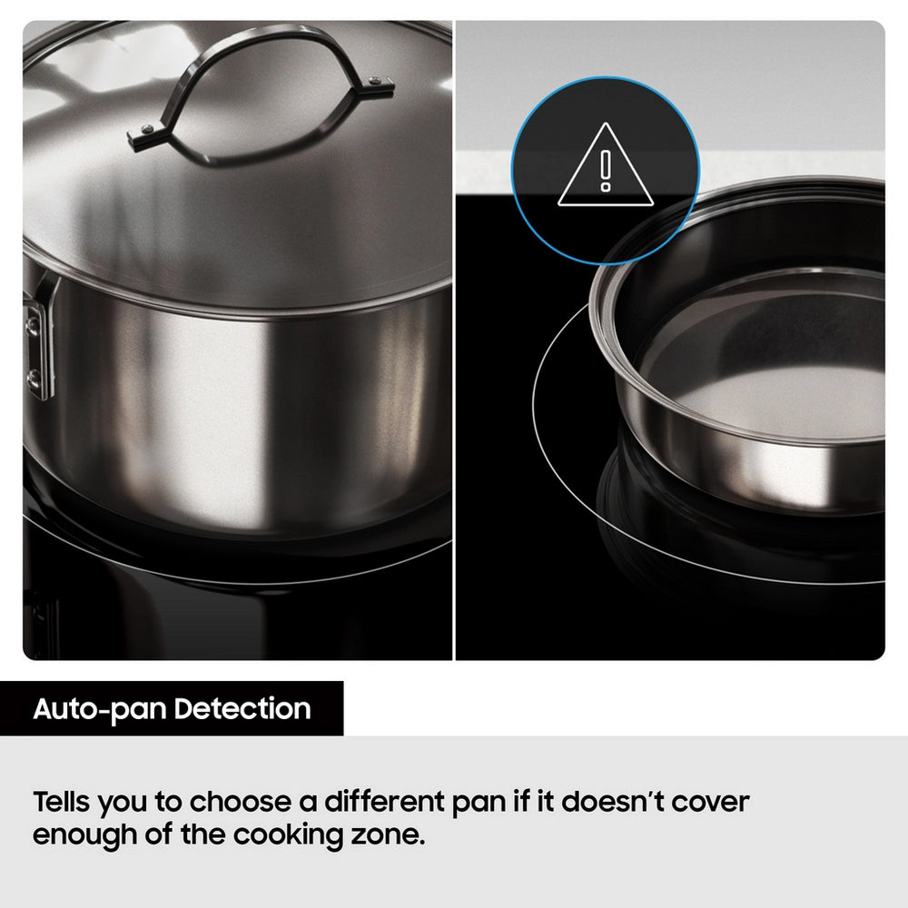 Samsung NZ85C6058FK/U1 Slim Fit 80cm 5 Burner Induction Hob with Flex Zone Plus - Black