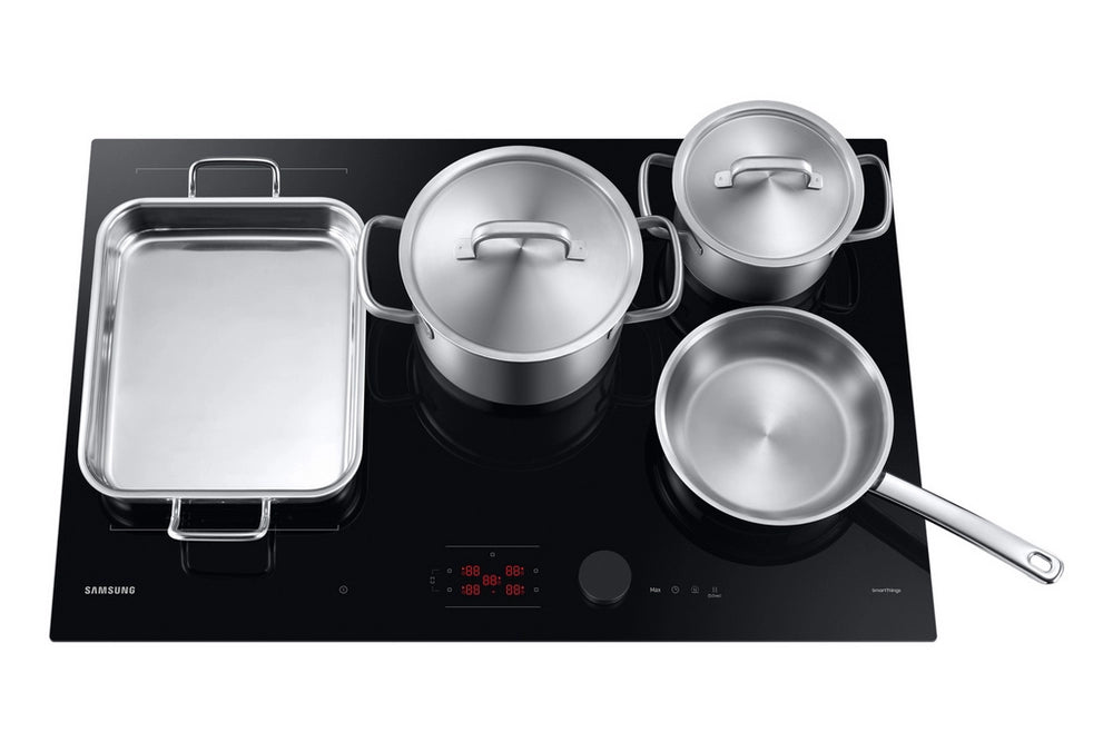 Samsung NZ85C6058FK/U1 Slim Fit 80cm 5 Burner Induction Hob with Flex Zone Plus - Black