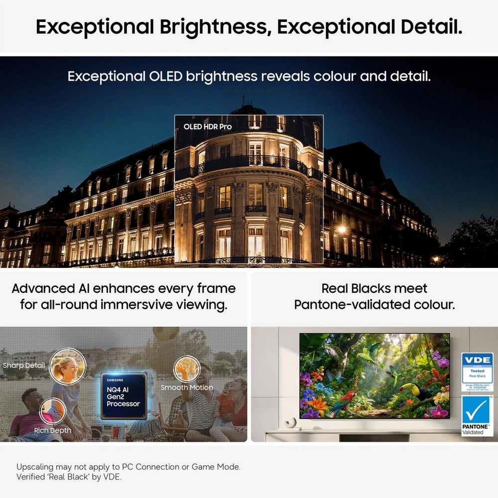 Samsung QE55S95HFTXXU 55" OLED Glare Free Vision AI Smart TV