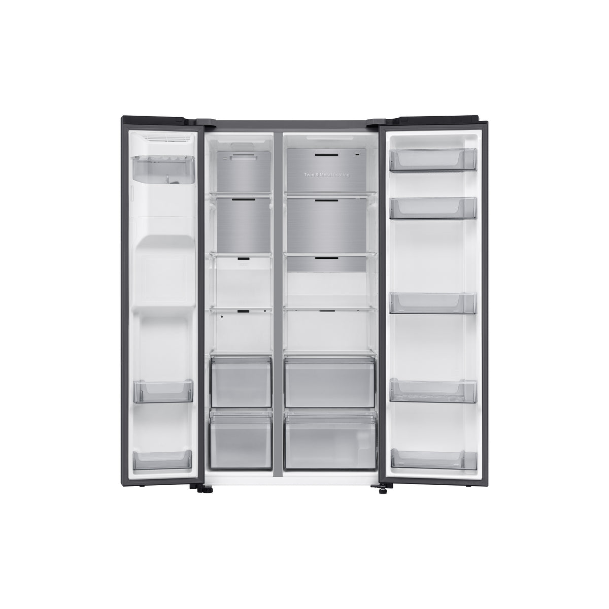 Samsung RS70F66KCFEU 91cm Side by Side American Fridge Freezer - Stainless Steel Black