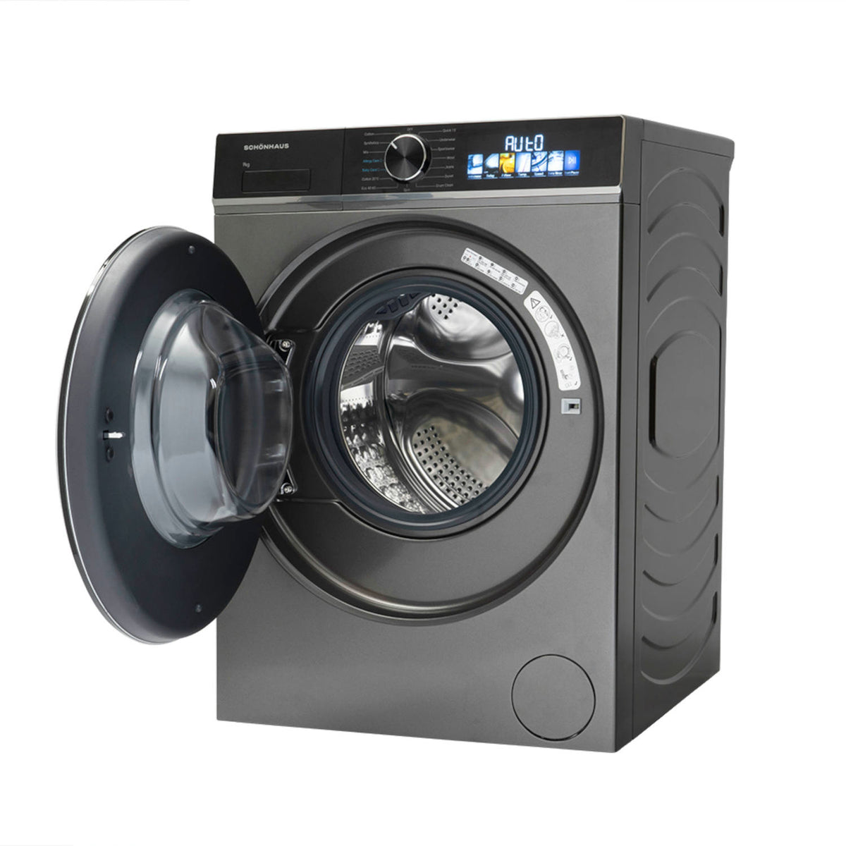 Schonhaus WMSF01914AG 9kg 1400 Spin Washing Machine - Graphite