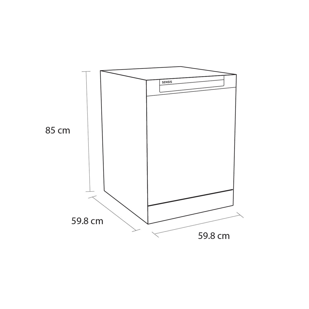 Sensis DWF0114FSDW Dishwasher - White