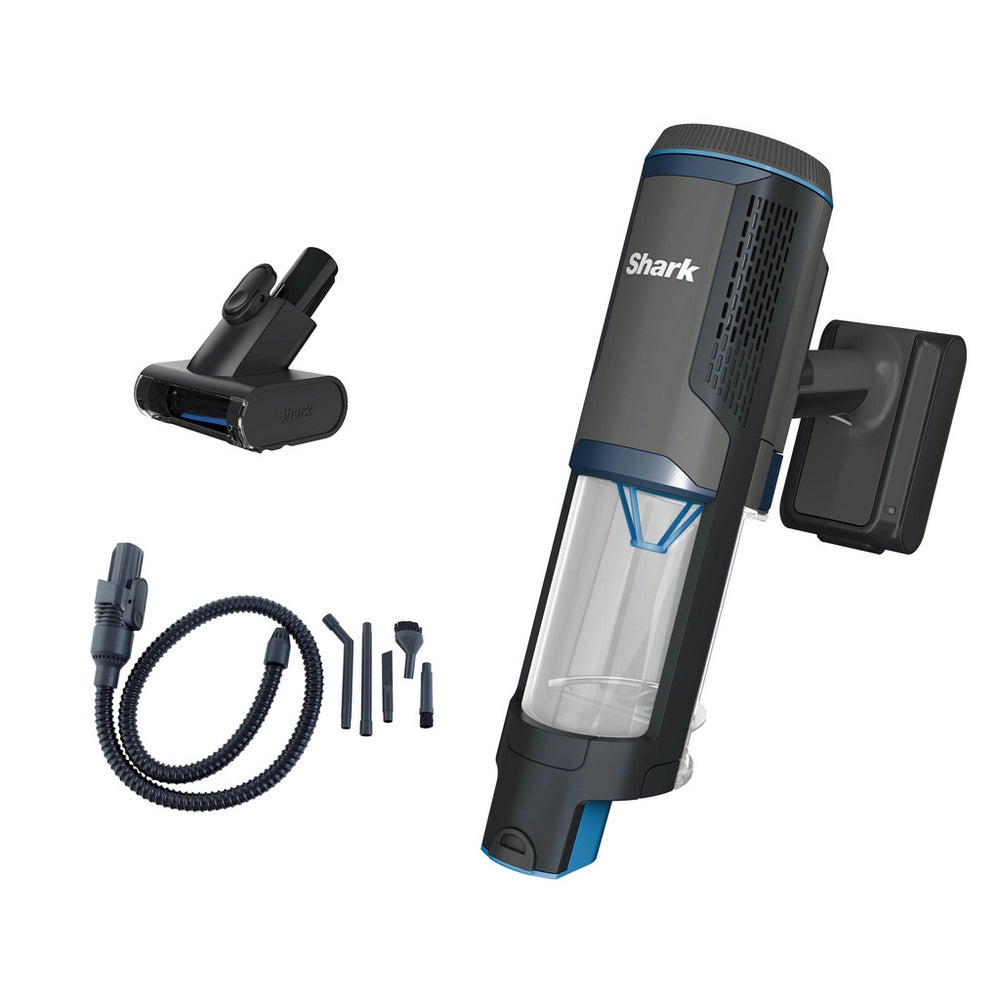 Shark BH102UK PowerBoost Pet Handheld Vacuum - 40 Minutes Run Time - Charcoal with Blue