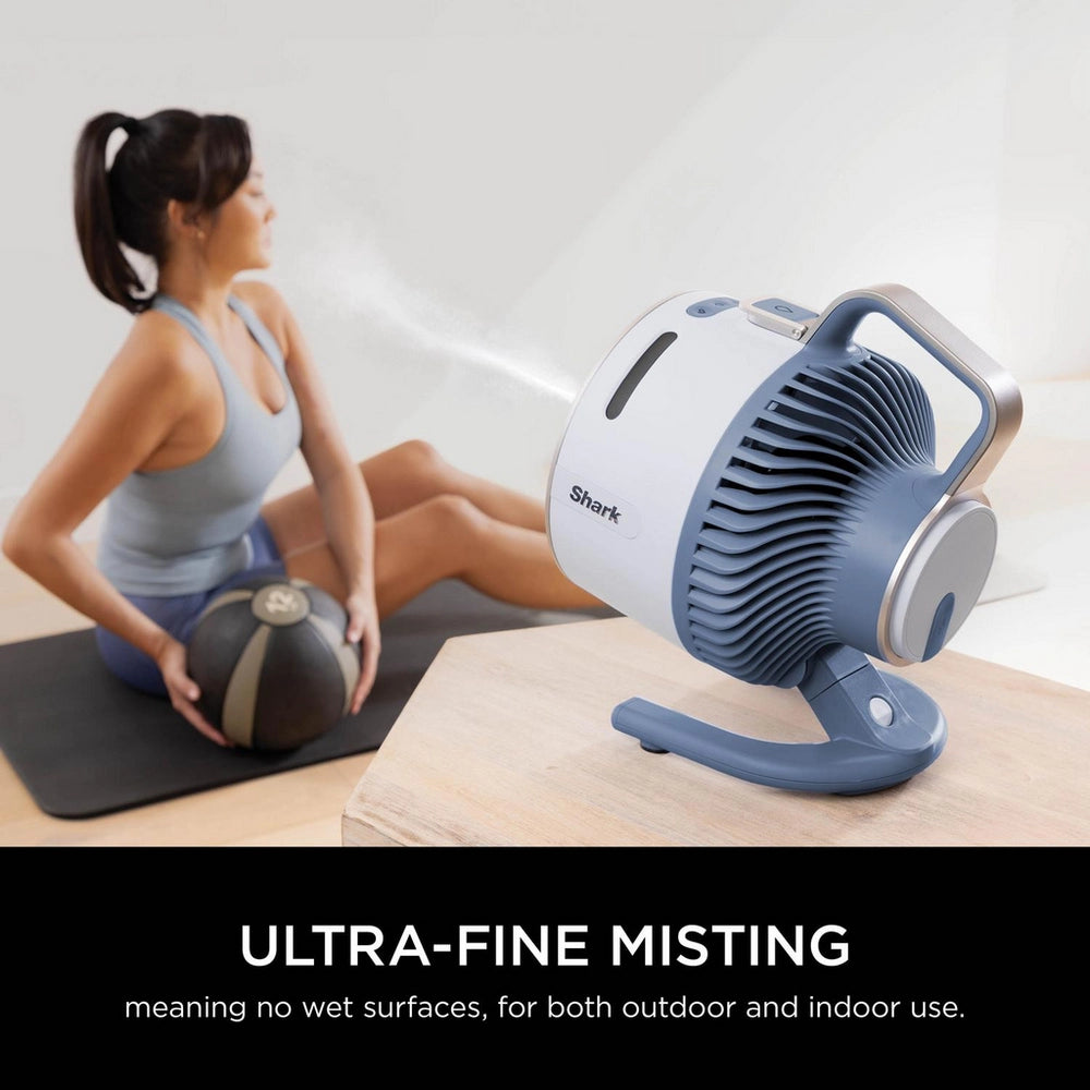 Shark FA050UKBL FlexBreeze TableMate Indoor to Outdoor High-Velocity Tabletop Fan - Glacier Blue