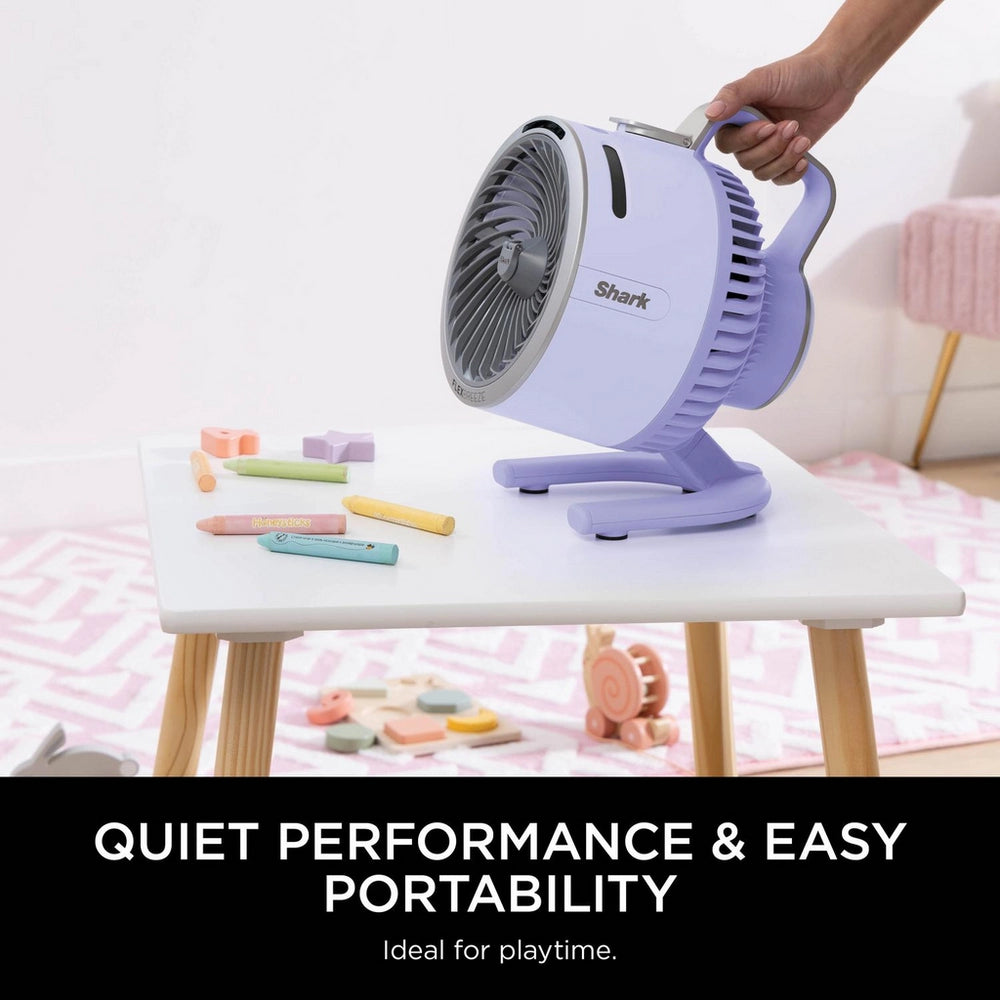 Shark FA050UKLV FlexBreeze TableMate Indoor to Outdoor High-Velocity Tabletop Fan - Lavender
