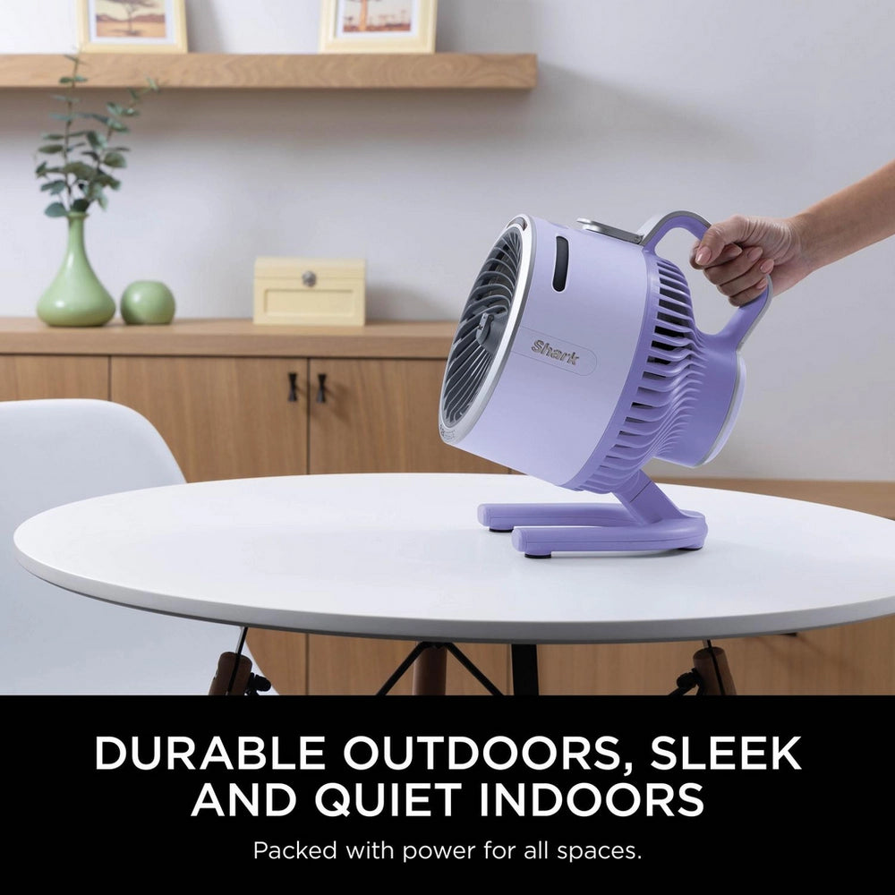 Shark FA050UKLV FlexBreeze TableMate Indoor to Outdoor High-Velocity Tabletop Fan - Lavender