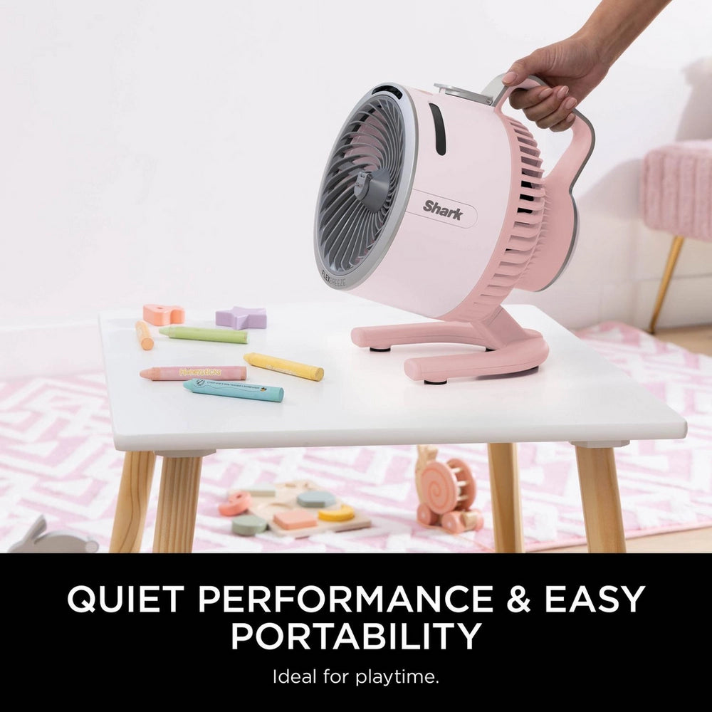 Shark FA050UKPK FlexBreeze TableMate Indoor to Outdoor High-Velocity Tabletop Fan - Ballet Pink