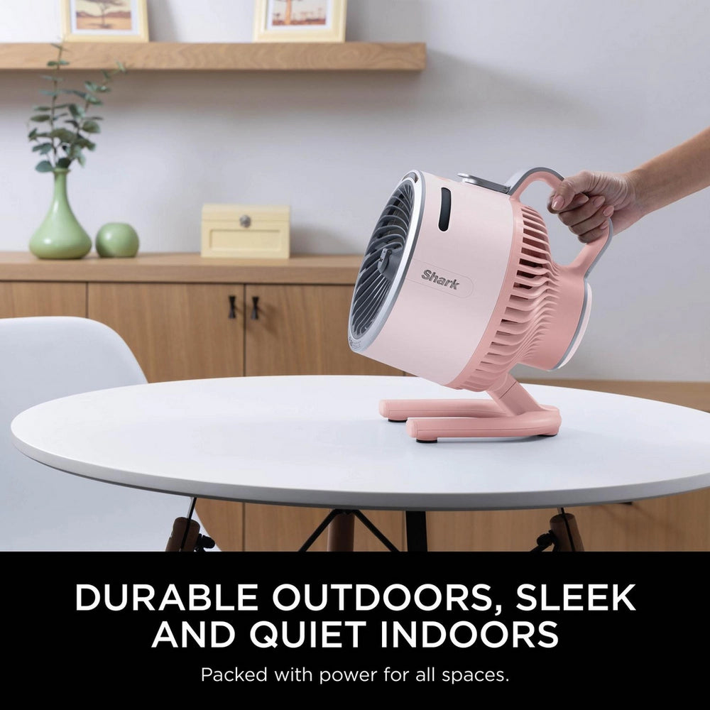 Shark FA050UKPK FlexBreeze TableMate Indoor to Outdoor High-Velocity Tabletop Fan - Ballet Pink