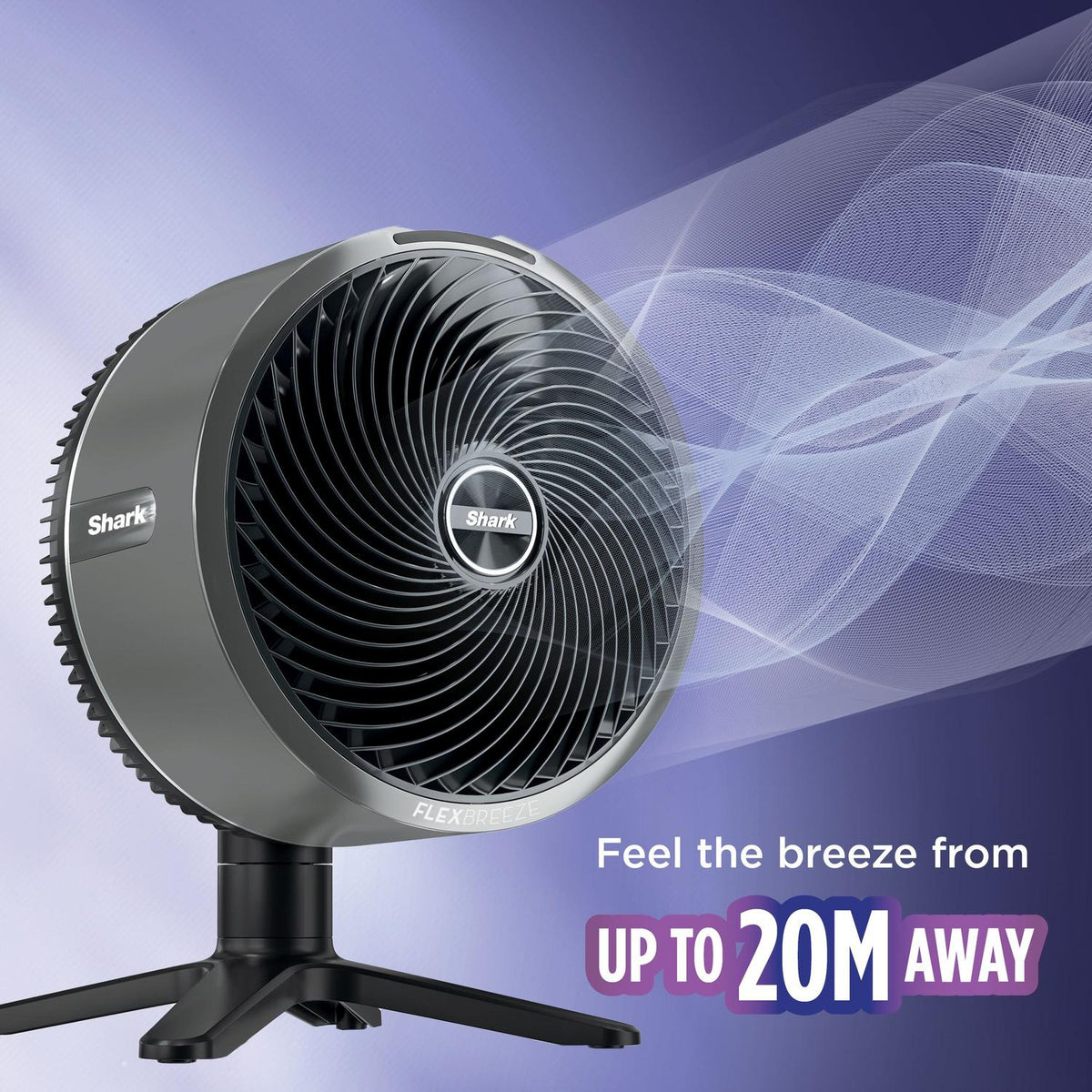 Shark FA150UK FlexBreeze TableMate Indoor to OutdoorTabletop Fan - Winter Fog