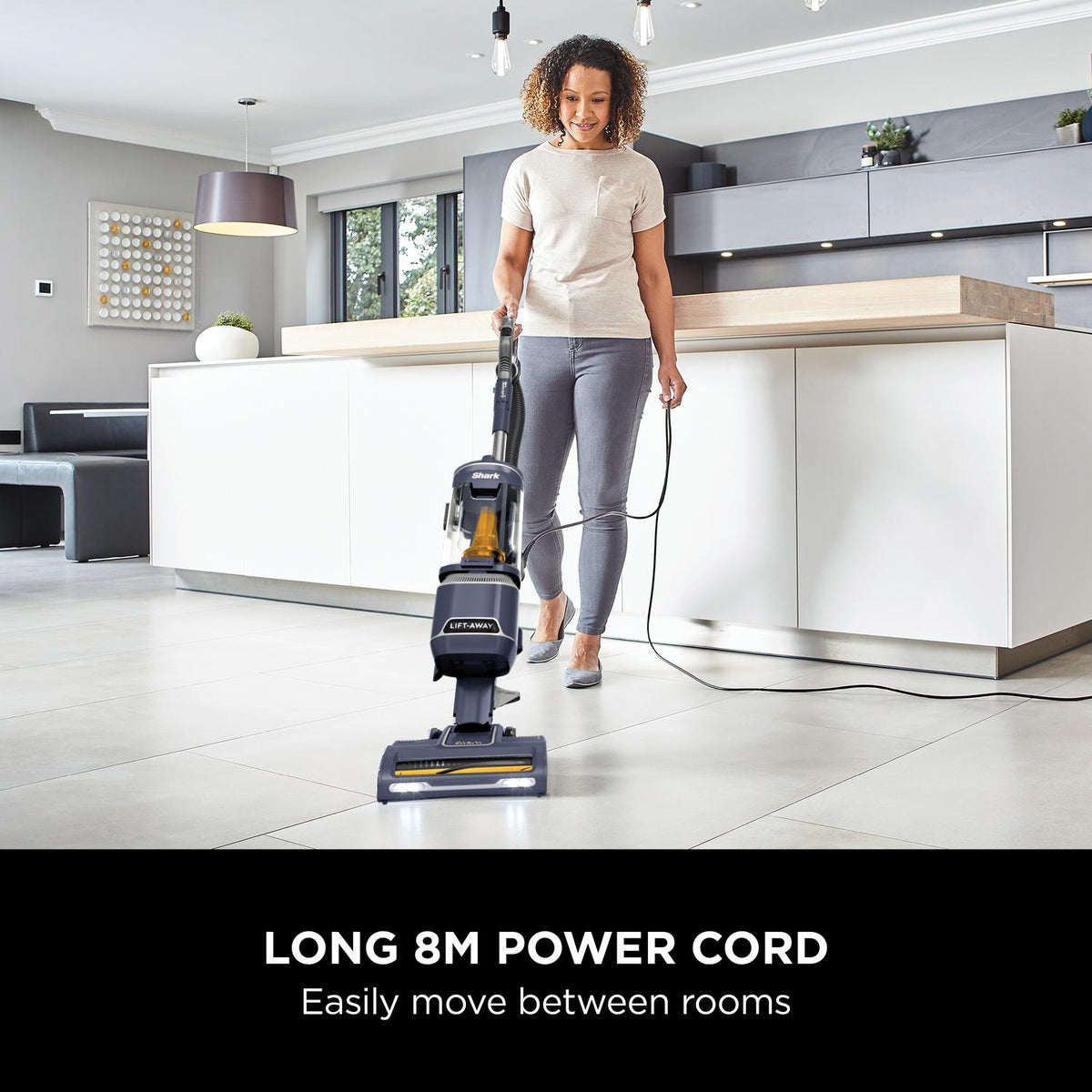 Shark NZ691UK Anti Hair Wrap Upright Vacuum Cleaner with Lift-Away - Royal Grey