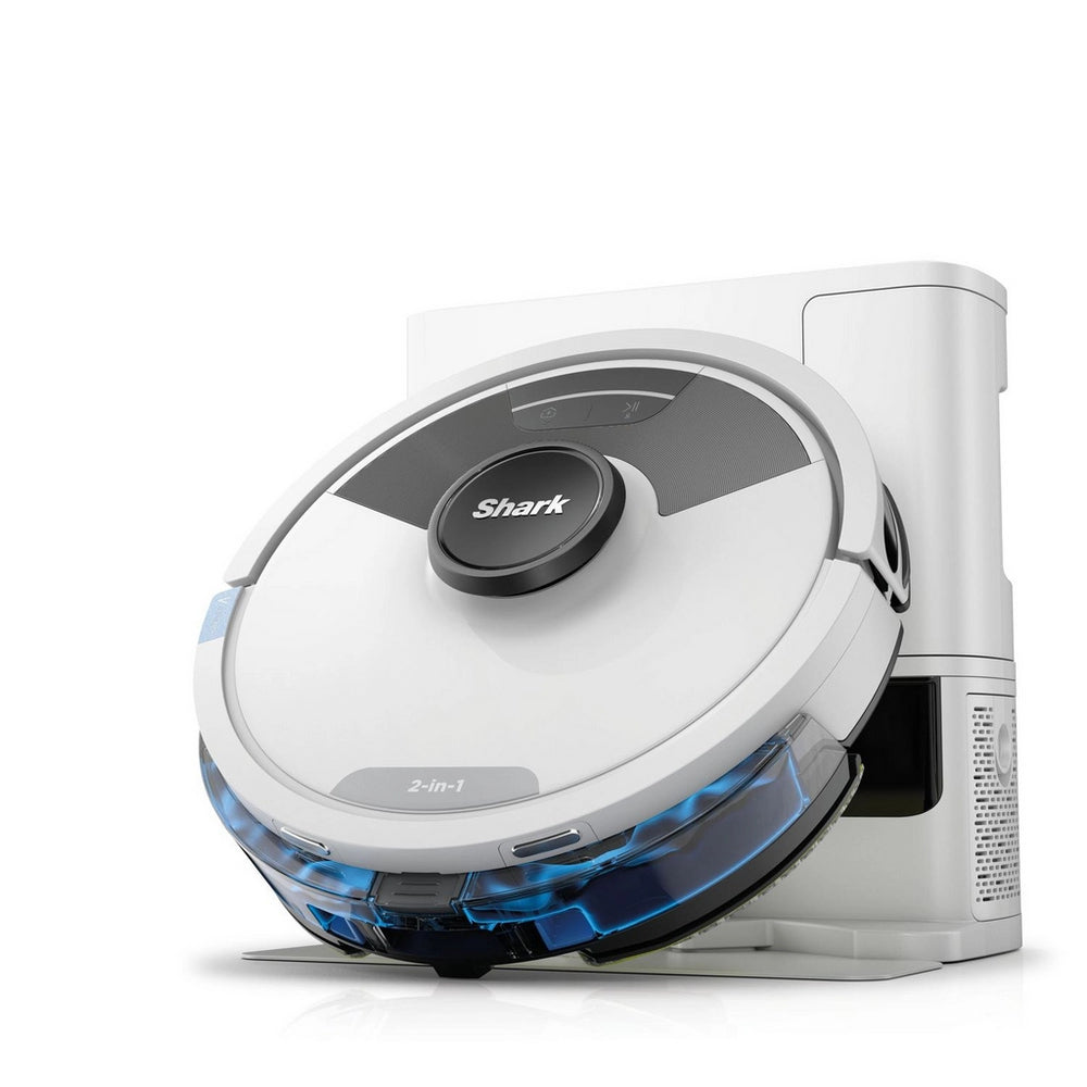 Shark RV2620WAUKWH Matrix Plus 2 in 1 Self Empty Robot Vacuum & Mop - 110 Minutes Run Time - White/Silver