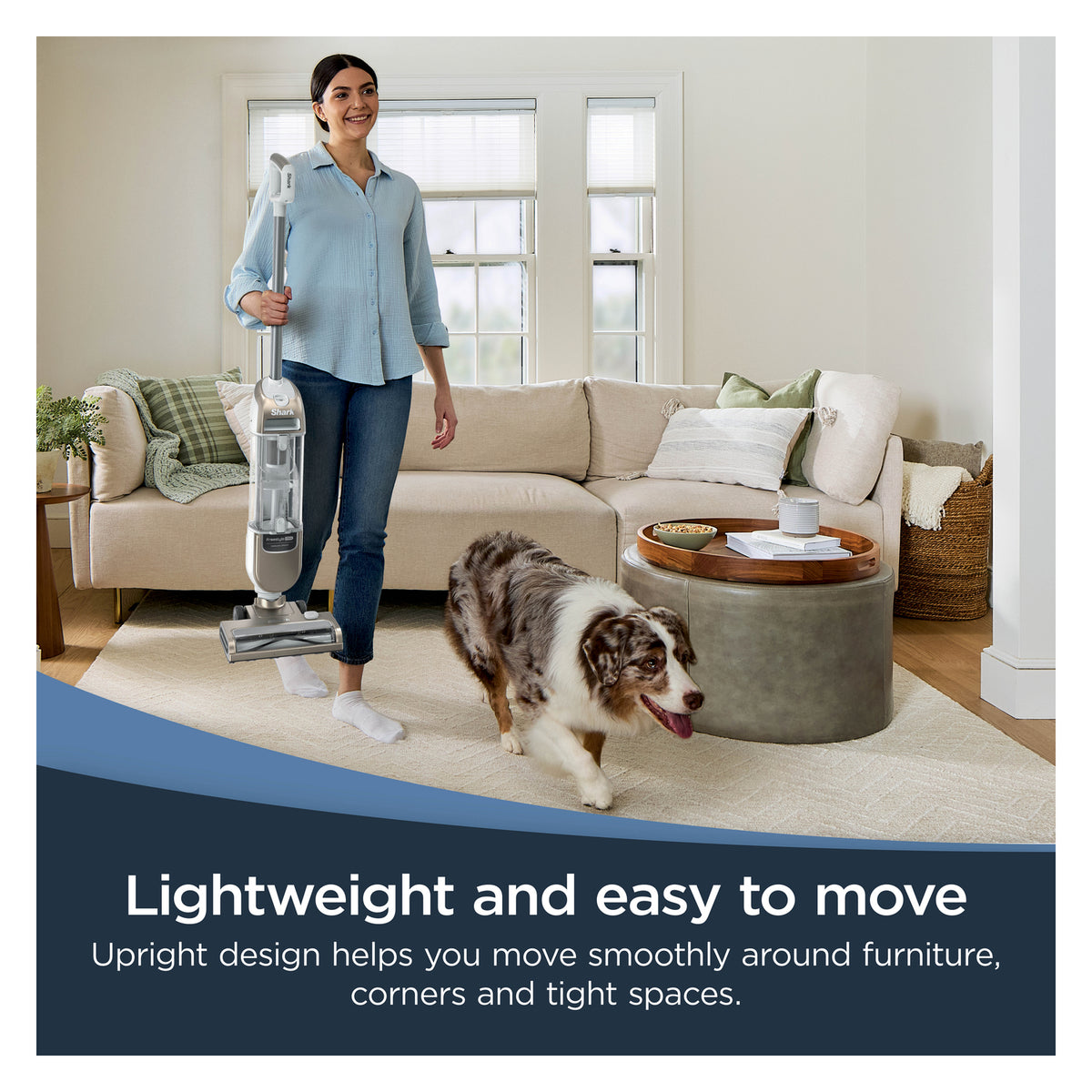 Shark SV2000UK Cordless Upright Vacuum - Stone