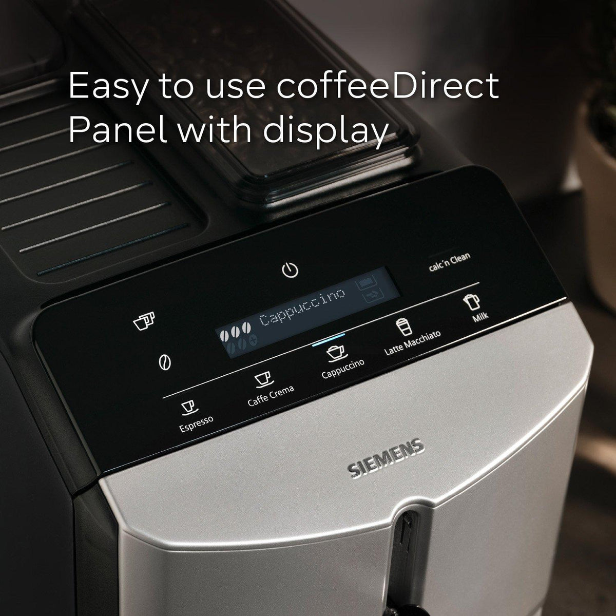 Siemens TF303G07 Freestanding Coffee Machine - Inox Silver Metallic
